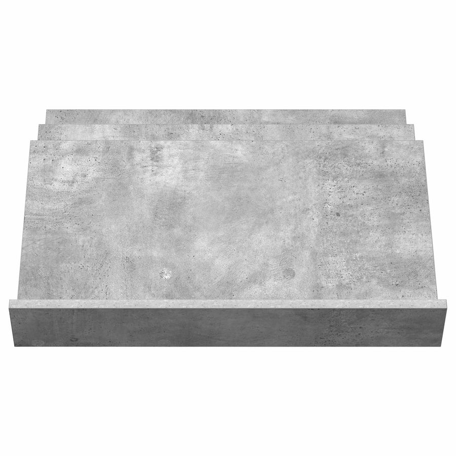 Bijzetkast Met Plank Beton Grijs 65 X 57,5 X 42 Cm Bewerkt Hout 65 x 53 x 28,5 cm Betongrijs