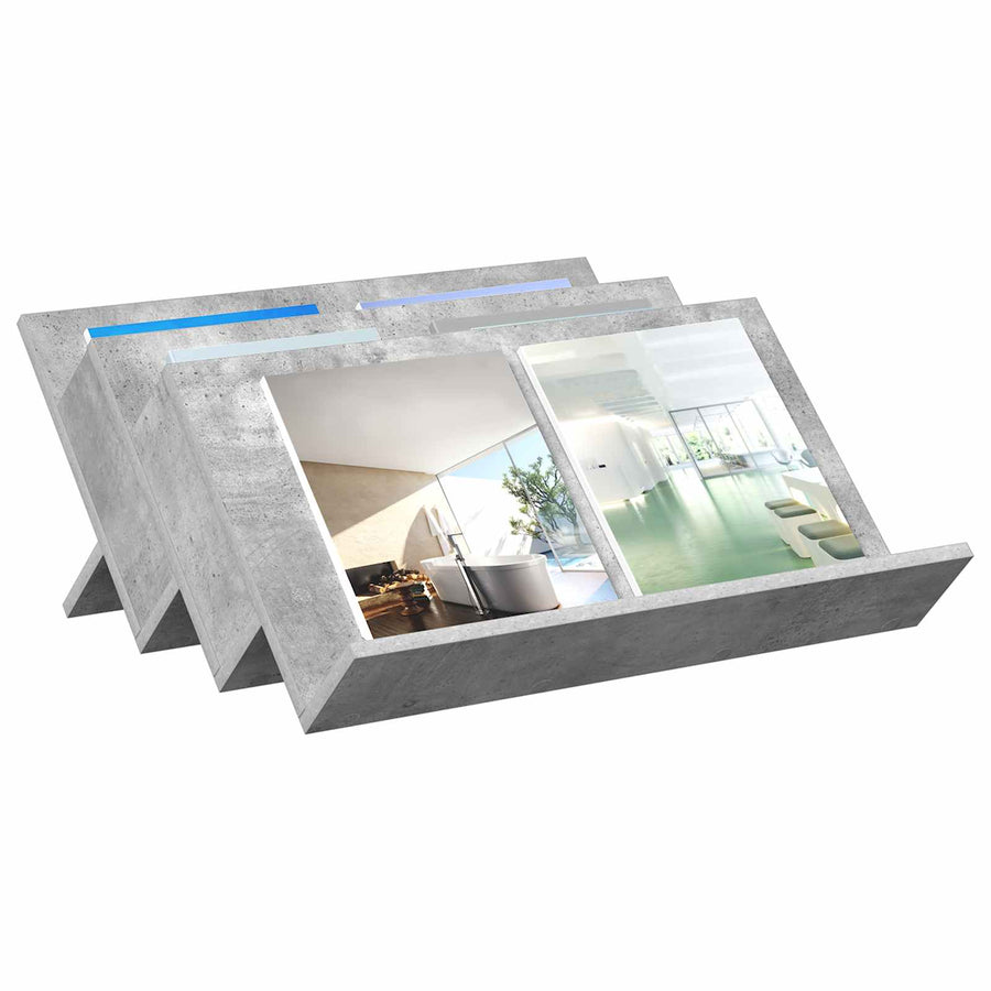 Bijzetkast Met Plank Beton Grijs 65 X 57,5 X 42 Cm Bewerkt Hout 65 x 53 x 28,5 cm Betongrijs