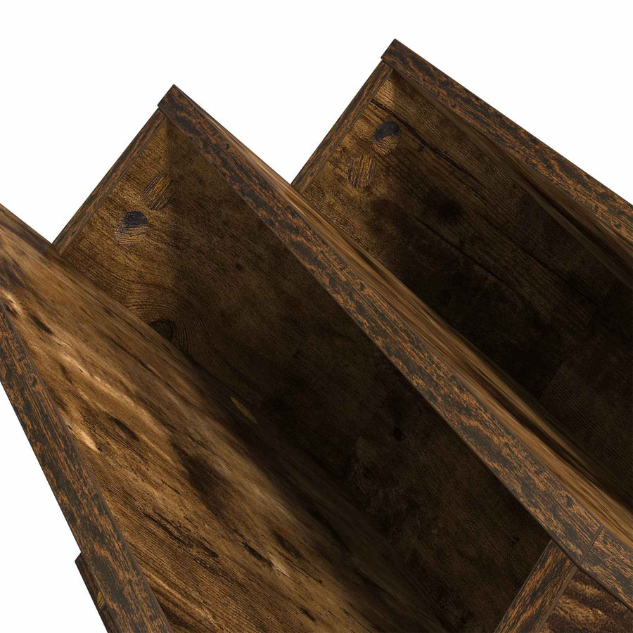 Bijzetkast 65 X 57,5 X 42 Cm Bewerkt Hout 65 x 53 x 28,5 cm Gerookt eiken