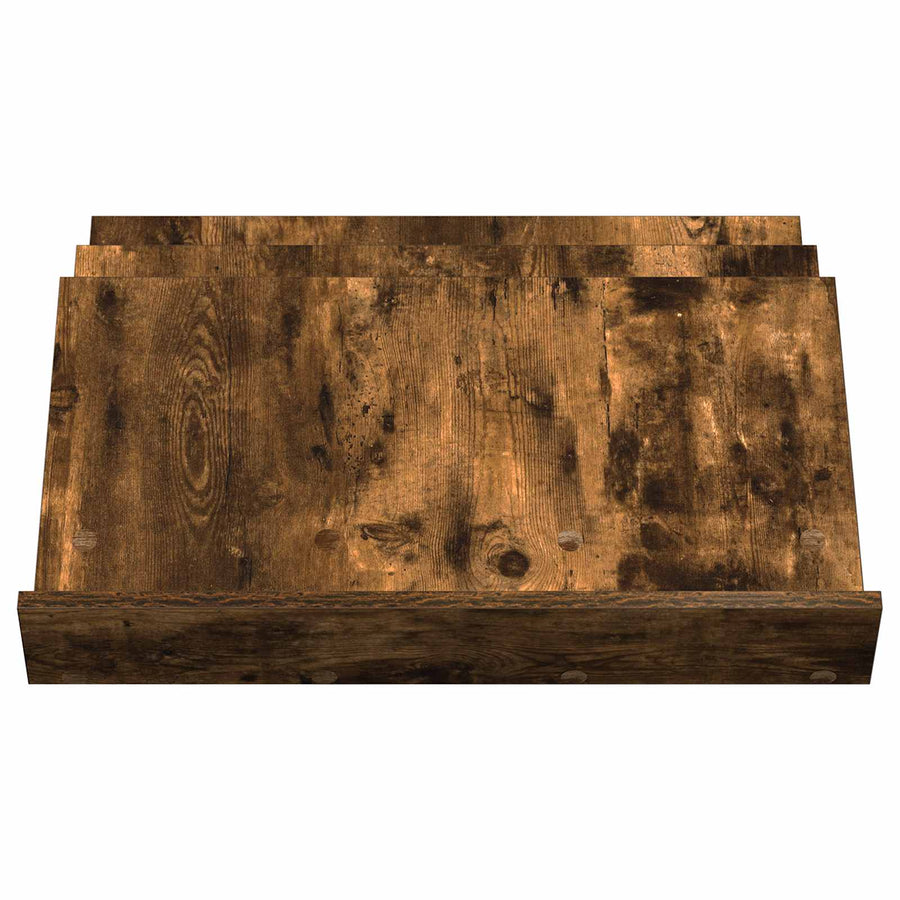 Bijzetkast 65 X 57,5 X 42 Cm Bewerkt Hout 65 x 53 x 28,5 cm Gerookt eiken