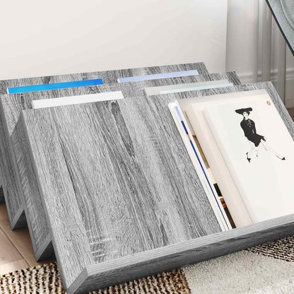 Bijzetkast 65 X 57,5 X 42 Cm Bewerkt Hout 65 x 53 x 28,5 cm Grijs sonoma
