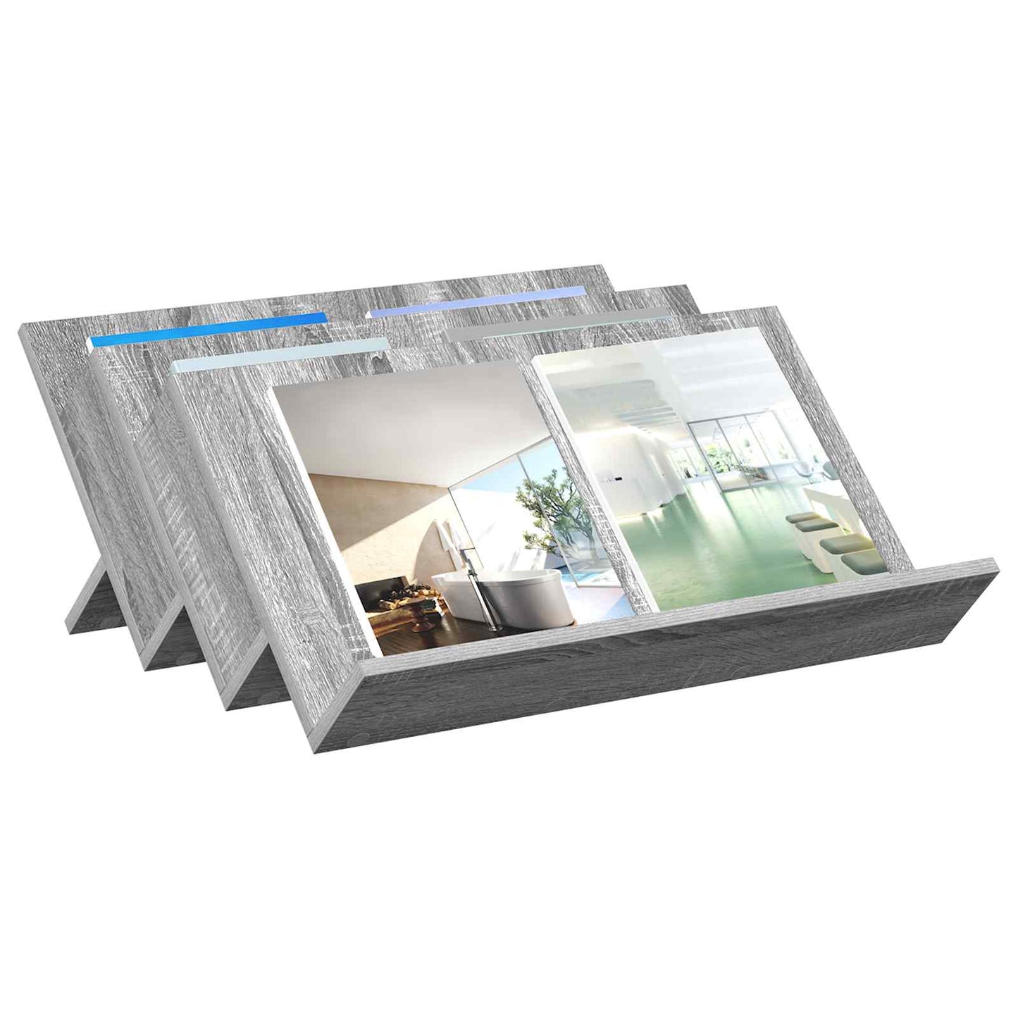 Bijzetkast 65 X 57,5 X 42 Cm Bewerkt Hout 65 x 53 x 28,5 cm Grijs sonoma