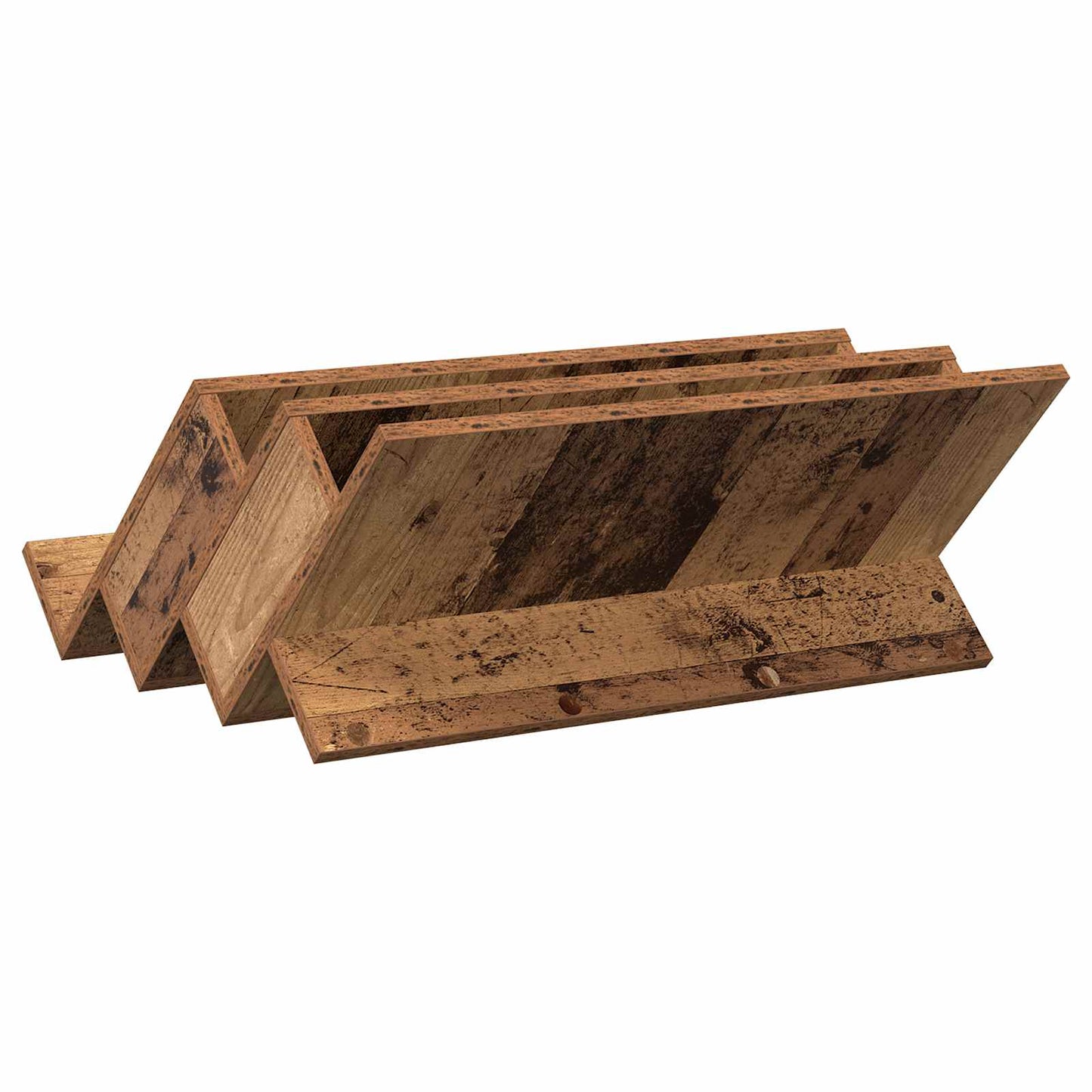 Bijzetkast Met Plank Oudhout 65 X 57,5 X 42 Cm Bewerkt Hout 65 x 53 x 28,5 cm Oud hout