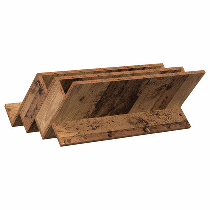 Bijzetkast Met Plank Oudhout 65 X 57,5 X 42 Cm Bewerkt Hout 65 x 53 x 28,5 cm Oud hout