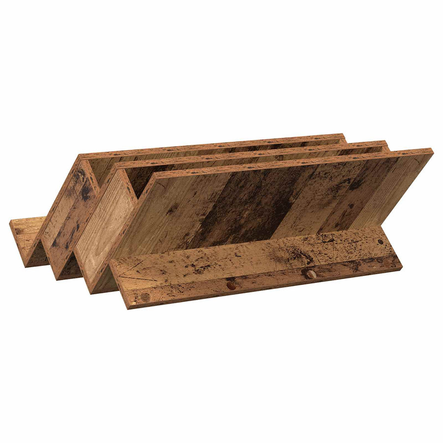 Bijzetkast Met Plank Oudhout 65 X 57,5 X 42 Cm Bewerkt Hout 65 x 53 x 28,5 cm Oud hout
