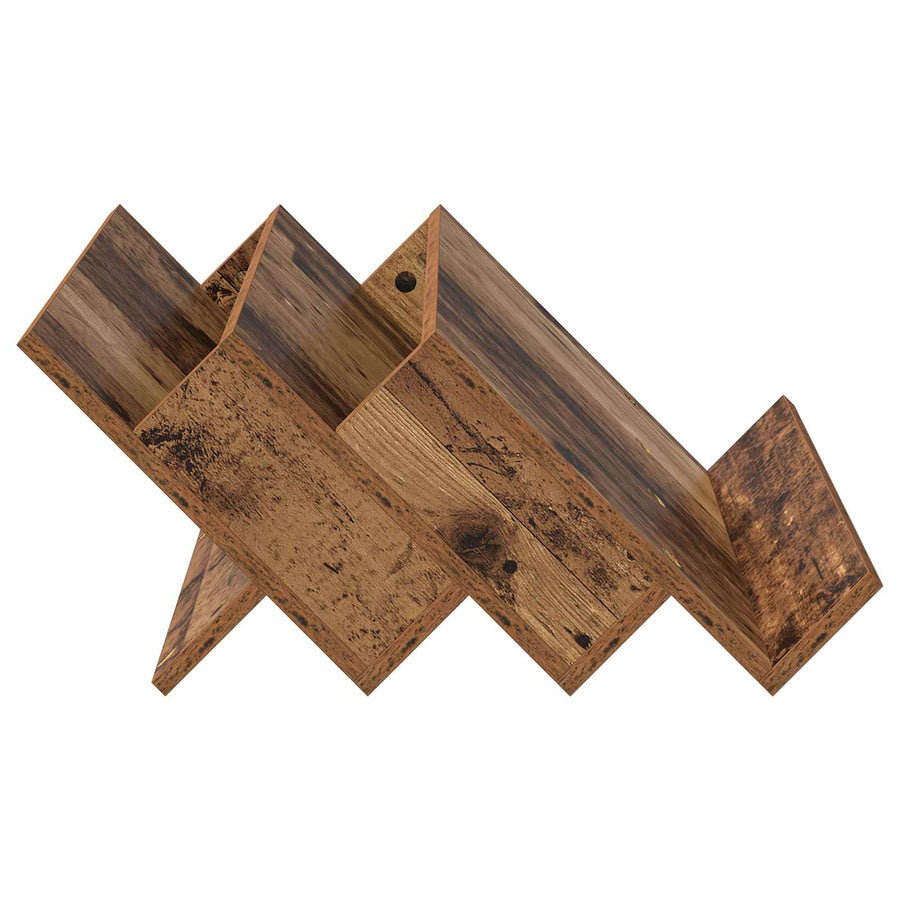 Bijzetkast Met Plank Oudhout 65 X 57,5 X 42 Cm Bewerkt Hout 65 x 53 x 28,5 cm Oud hout