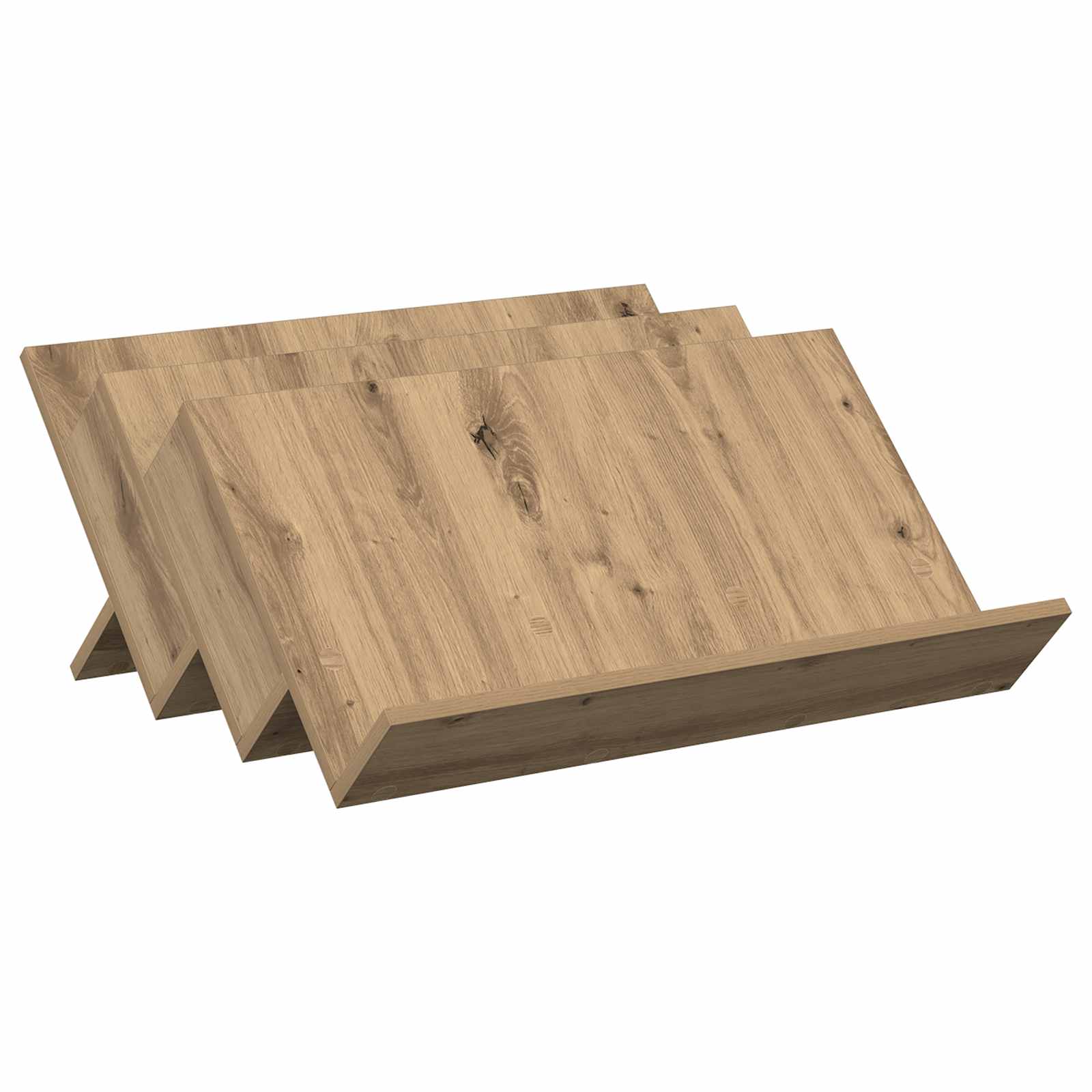 Bijzetkast Artisan Eiken 65 X 57,5 X 42 Cm Bewerkt Hout 65 x 53 x 28,5 cm artisanaal eikenkleurig