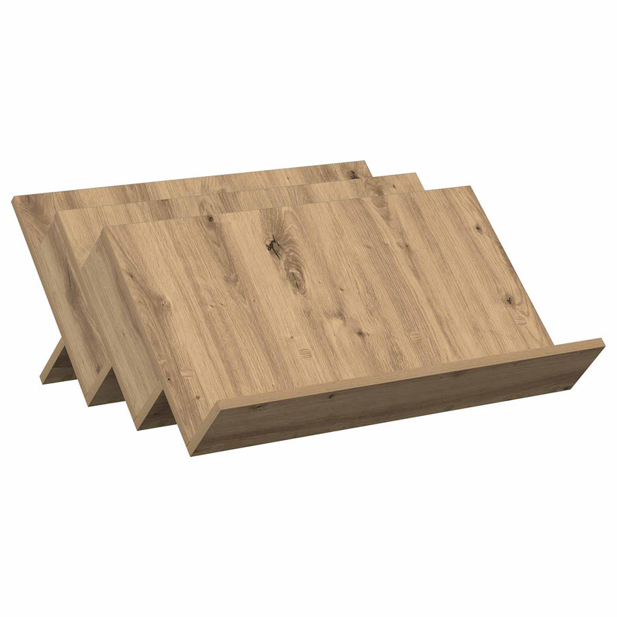 Bijzetkast Artisan Eiken 65 X 57,5 X 42 Cm Bewerkt Hout 65 x 53 x 28,5 cm artisanaal eikenkleurig