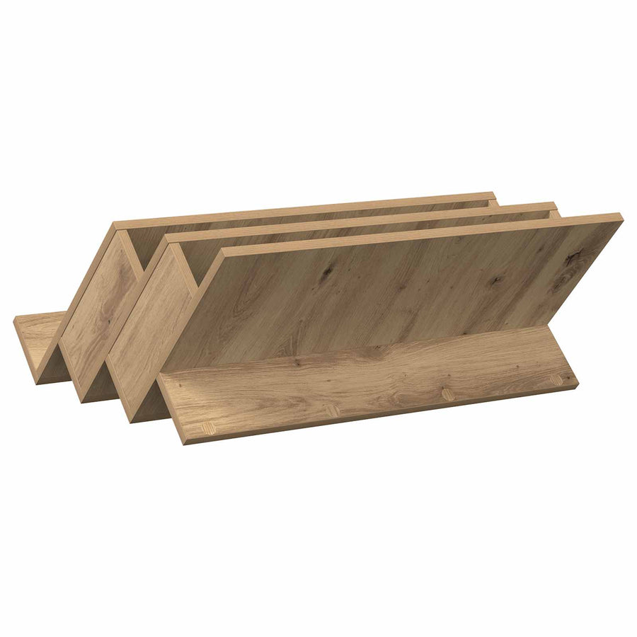 Bijzetkast Artisan Eiken 65 X 57,5 X 42 Cm Bewerkt Hout 65 x 53 x 28,5 cm artisanaal eikenkleurig