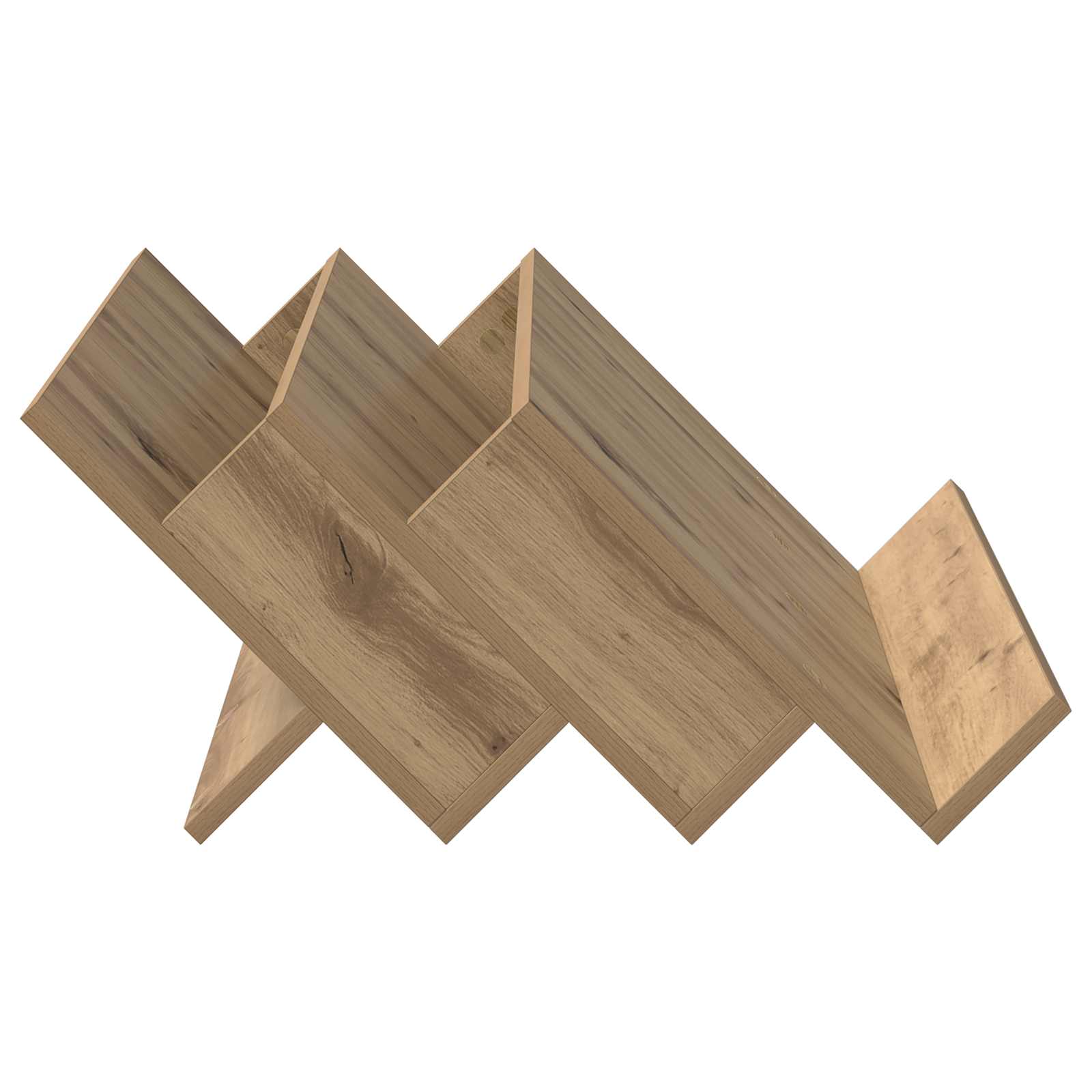 Bijzetkast Artisan Eiken 65 X 57,5 X 42 Cm Bewerkt Hout 65 x 53 x 28,5 cm artisanaal eikenkleurig