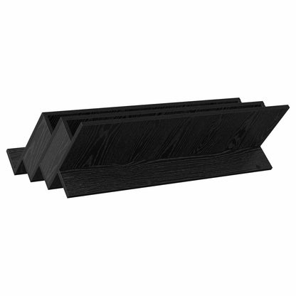 Bijzetkast Met Plank 90 X 57,5 X 42 Cm Bewerkt Hout 90 x 53 x 28,5 cm Zwart eiken
