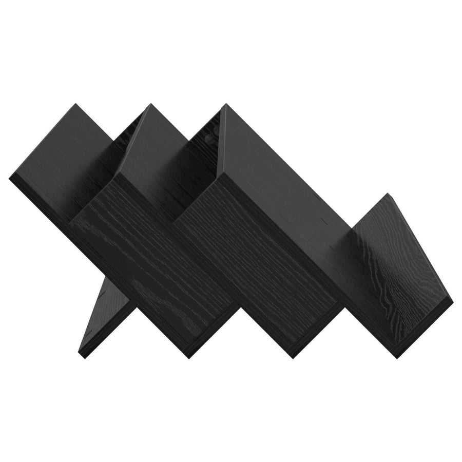 Bijzetkast Met Plank 90 X 57,5 X 42 Cm Bewerkt Hout 90 x 53 x 28,5 cm Zwart eiken