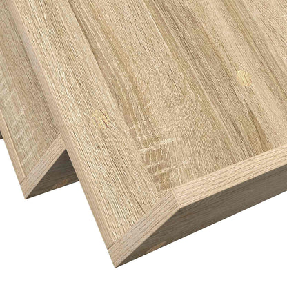 Bijzetkast 90 X 57,5 X 42 Cm Bewerkt Hout 90 x 53 x 28,5 cm Sonoma eiken