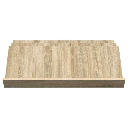 Bijzetkast 90 X 57,5 X 42 Cm Bewerkt Hout 90 x 53 x 28,5 cm Sonoma eiken