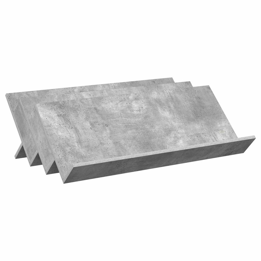 Bijzetkast Met Plank Beton Grijs 90 X 57,5 X 42 Cm Bewerkt Hout 90 x 53 x 28,5 cm Betongrijs