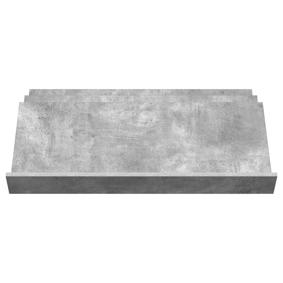 Bijzetkast Met Plank Beton Grijs 90 X 57,5 X 42 Cm Bewerkt Hout 90 x 53 x 28,5 cm Betongrijs