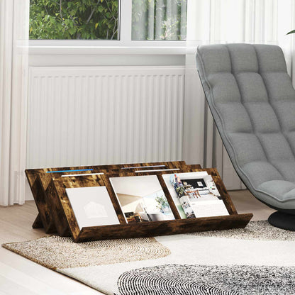Bijzetkast 90 X 57,5 X 42 Cm Bewerkt Hout 90 x 53 x 28,5 cm Gerookt eiken