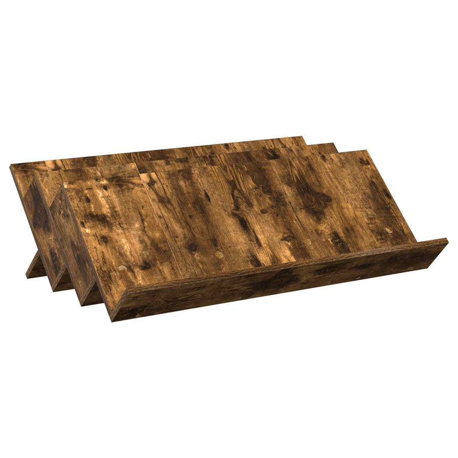Bijzetkast 90 X 57,5 X 42 Cm Bewerkt Hout 90 x 53 x 28,5 cm Gerookt eiken