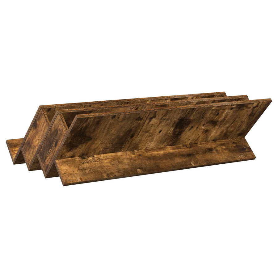 Bijzetkast 90 X 57,5 X 42 Cm Bewerkt Hout 90 x 53 x 28,5 cm Gerookt eiken