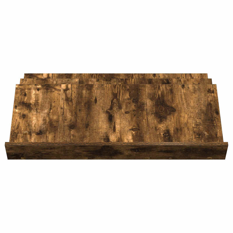 Bijzetkast 90 X 57,5 X 42 Cm Bewerkt Hout 90 x 53 x 28,5 cm Gerookt eiken