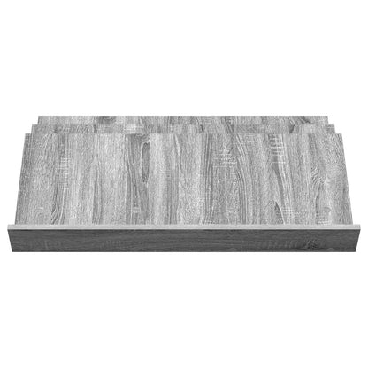 Bijzetkast 90 X 57,5 X 42 Cm Bewerkt Hout 90 x 53 x 28,5 cm Grijs sonoma