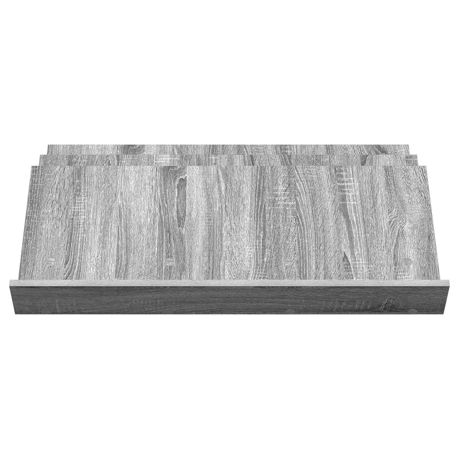 Bijzetkast 90 X 57,5 X 42 Cm Bewerkt Hout 90 x 53 x 28,5 cm Grijs sonoma