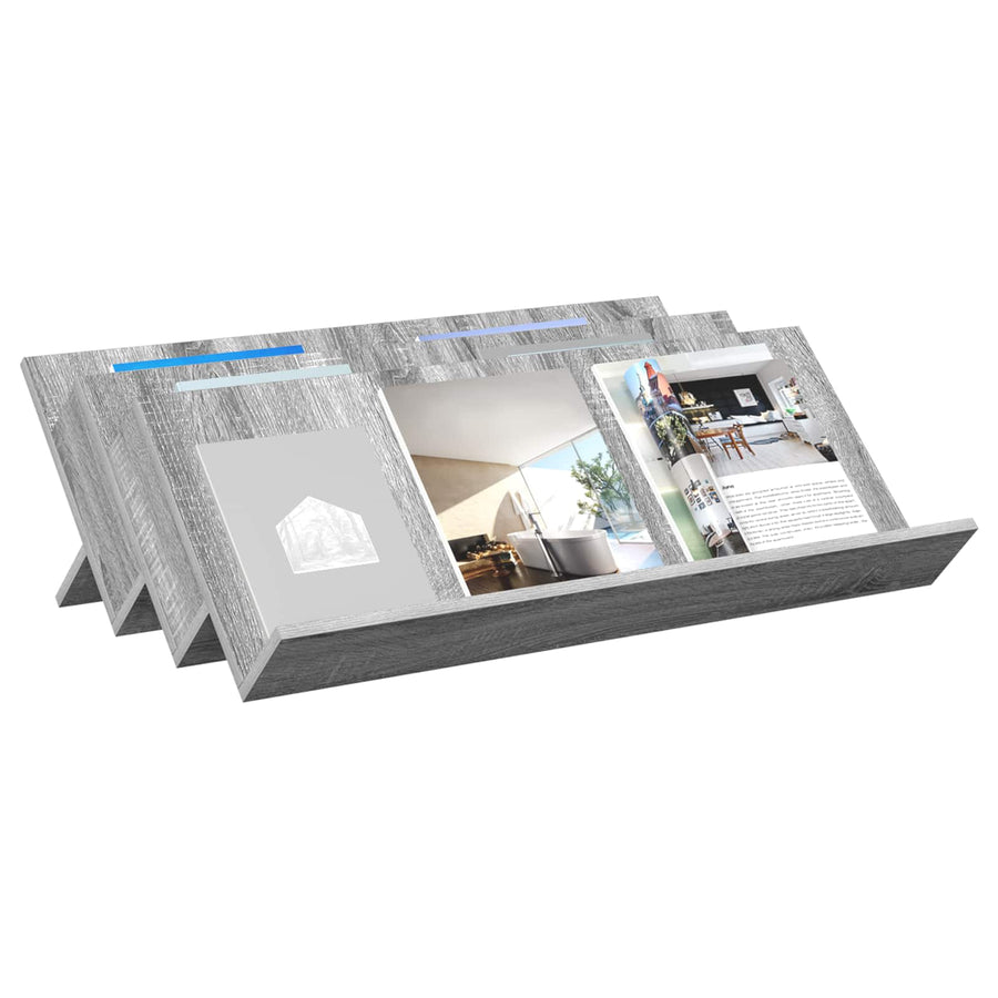 Bijzetkast 90 X 57,5 X 42 Cm Bewerkt Hout 90 x 53 x 28,5 cm Grijs sonoma
