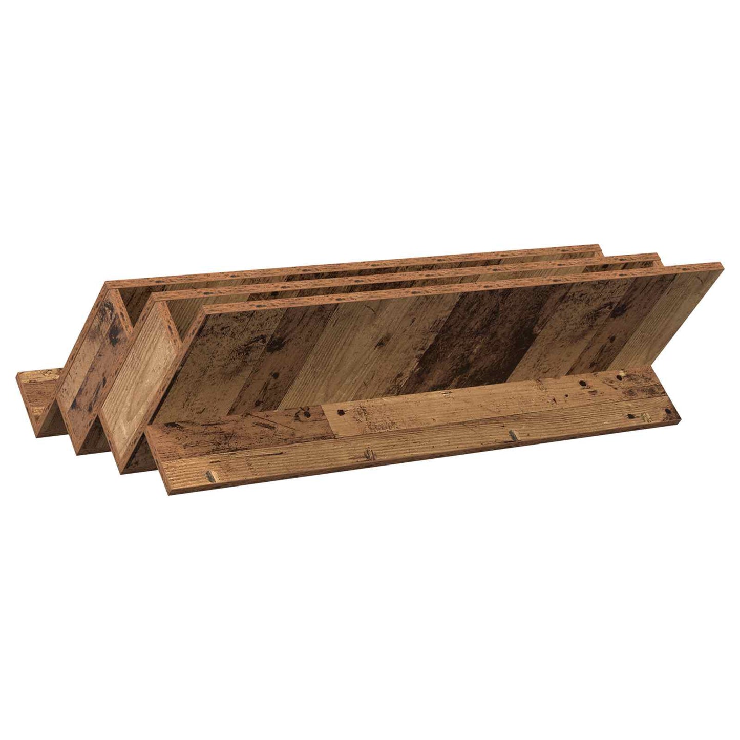 Bijzetkast Met Plank Oudhout 90 X 57,5 X 42 Cm Bewerkt Hout 90 x 53 x 28,5 cm Oud hout