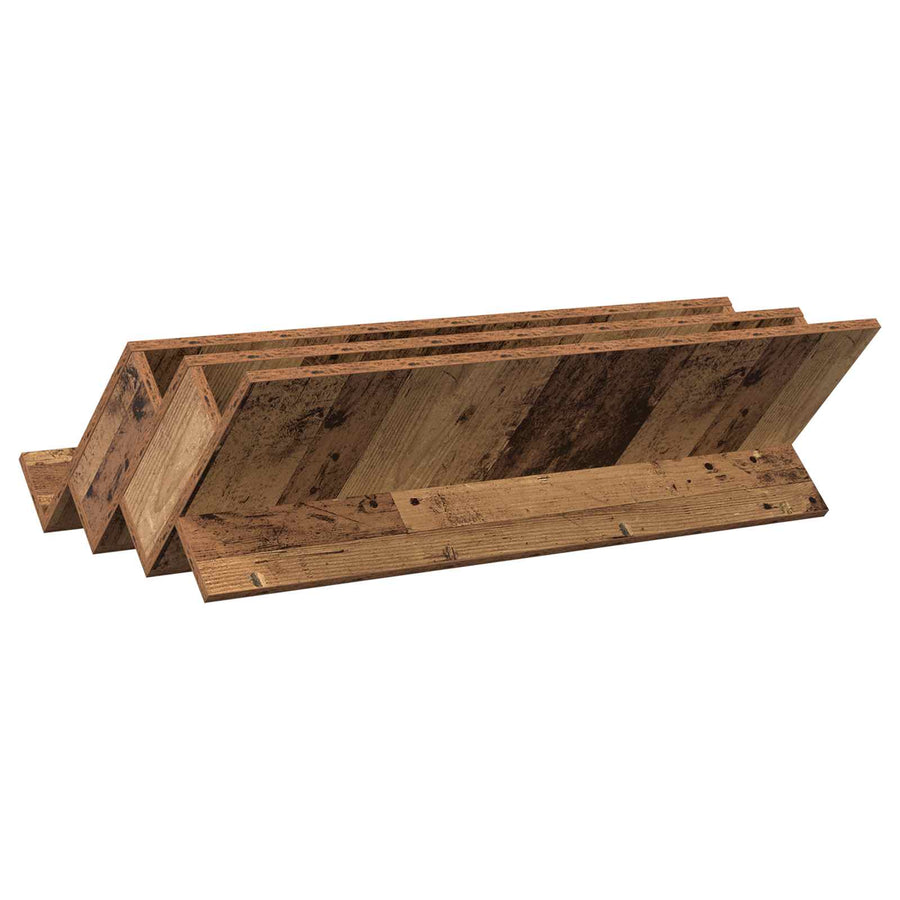Bijzetkast Met Plank Oudhout 90 X 57,5 X 42 Cm Bewerkt Hout 90 x 53 x 28,5 cm Oud hout