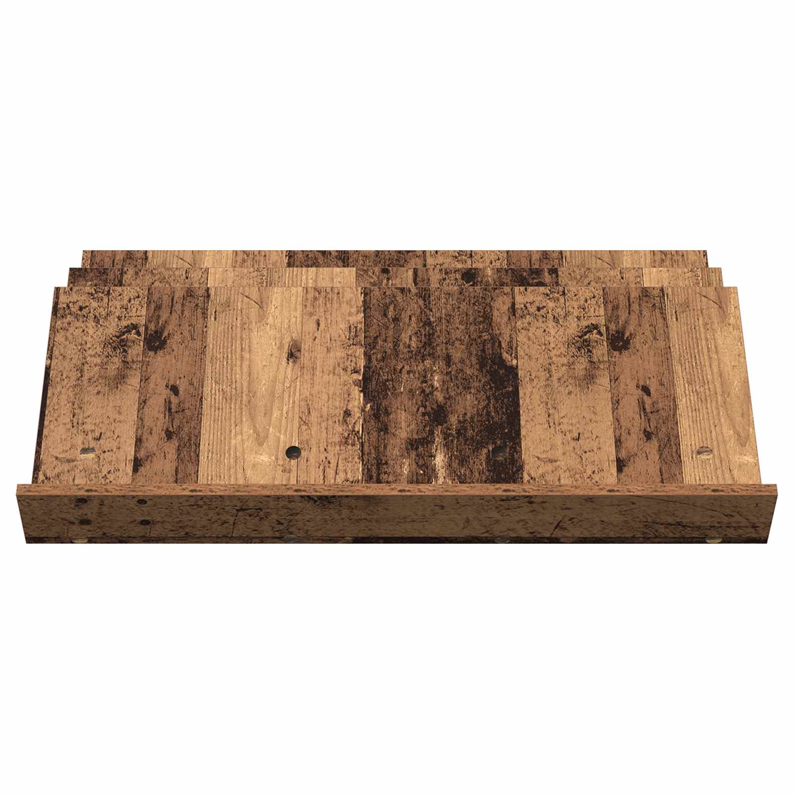 Bijzetkast Met Plank Oudhout 90 X 57,5 X 42 Cm Bewerkt Hout 90 x 53 x 28,5 cm Oud hout