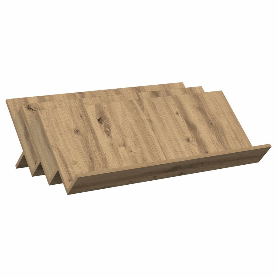 Bijzetkast Artisan Eiken 90 X 57,5 X 42 Cm Bewerkt Hout 90 x 53 x 28,5 cm artisanaal eikenkleurig