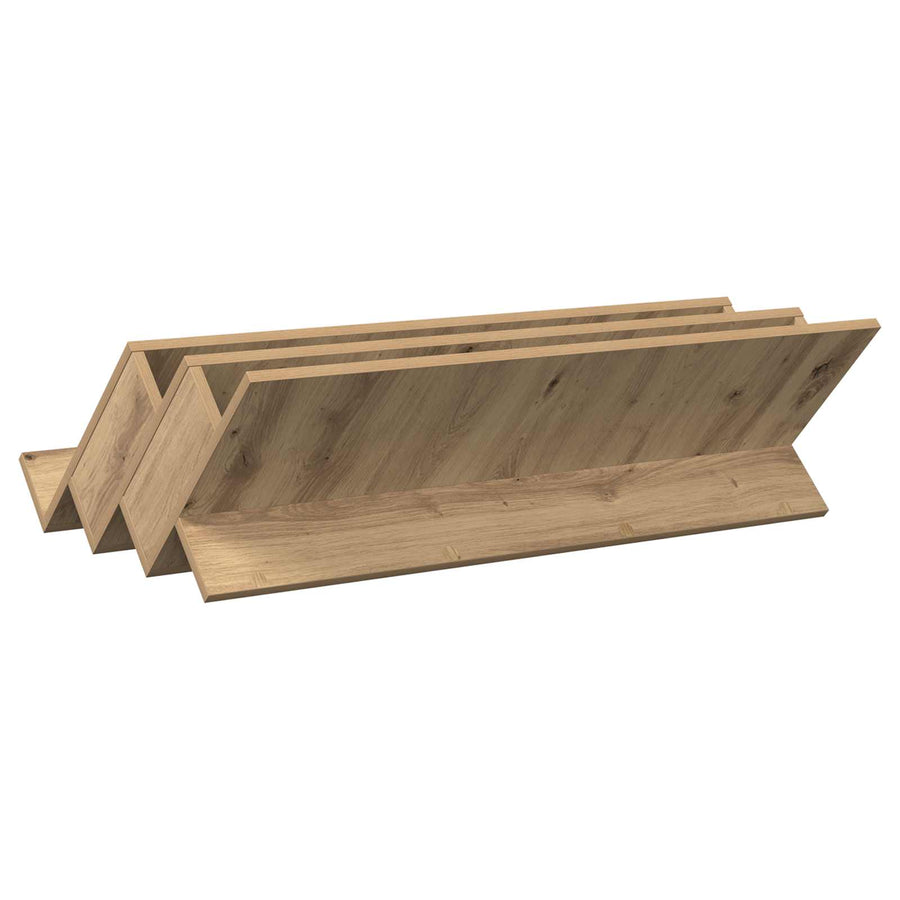 Bijzetkast Artisan Eiken 90 X 57,5 X 42 Cm Bewerkt Hout 90 x 53 x 28,5 cm artisanaal eikenkleurig