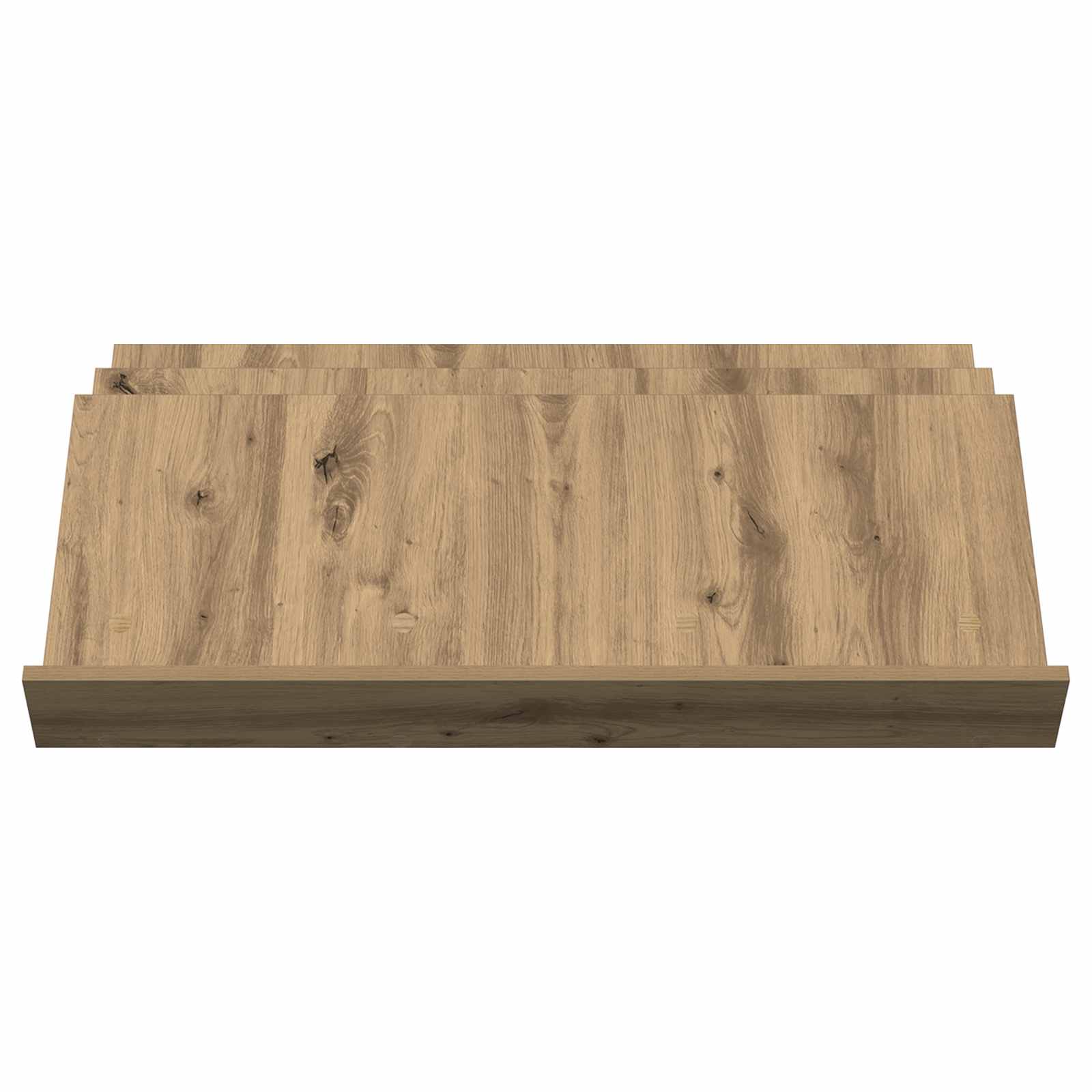 Bijzetkast Artisan Eiken 90 X 57,5 X 42 Cm Bewerkt Hout 90 x 53 x 28,5 cm artisanaal eikenkleurig
