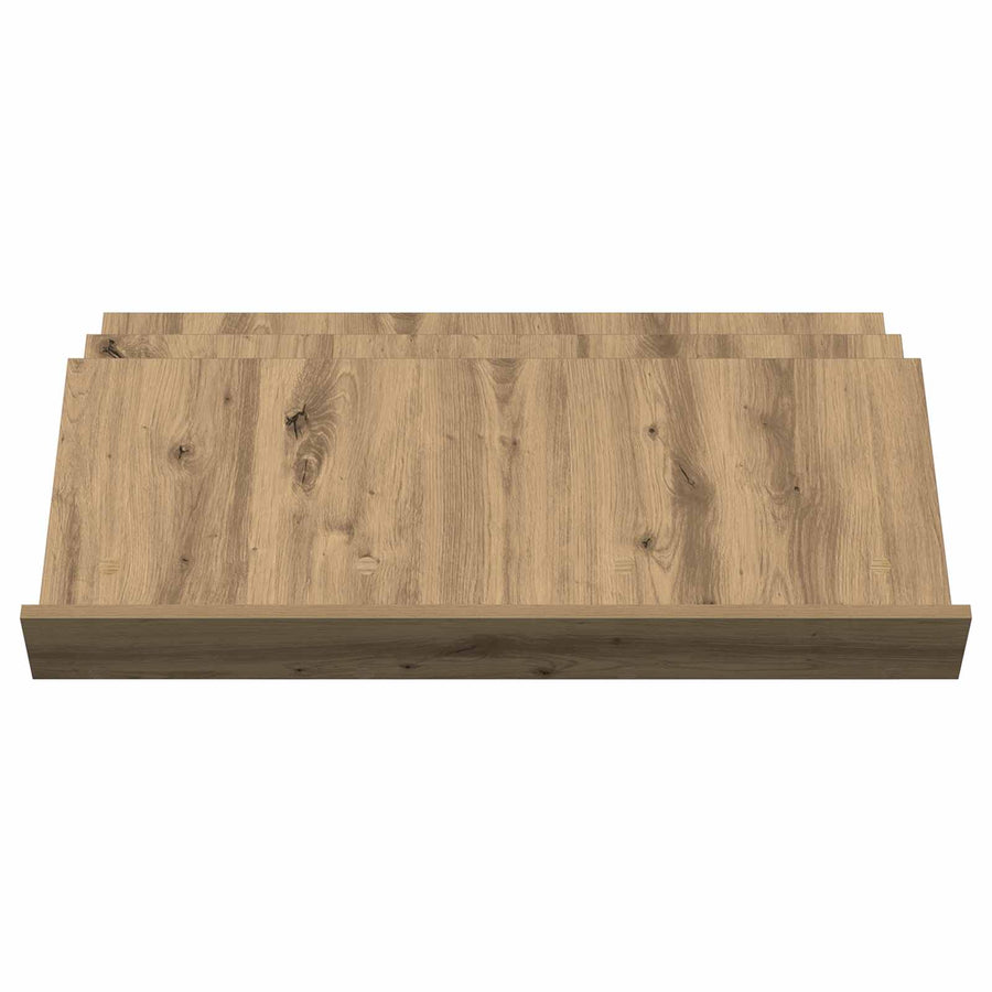 Bijzetkast Artisan Eiken 90 X 57,5 X 42 Cm Bewerkt Hout 90 x 53 x 28,5 cm artisanaal eikenkleurig