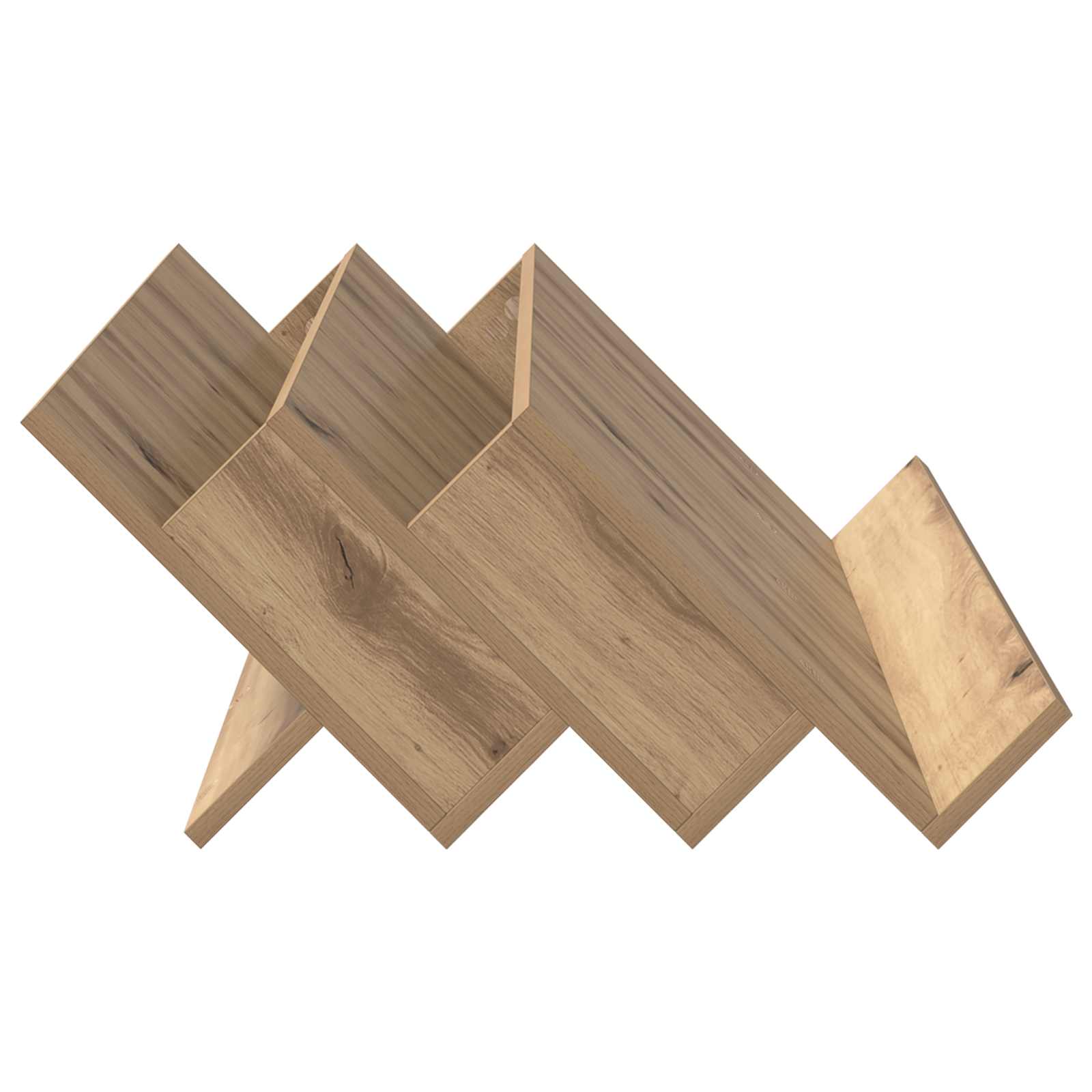 Bijzetkast Artisan Eiken 90 X 57,5 X 42 Cm Bewerkt Hout 90 x 53 x 28,5 cm artisanaal eikenkleurig