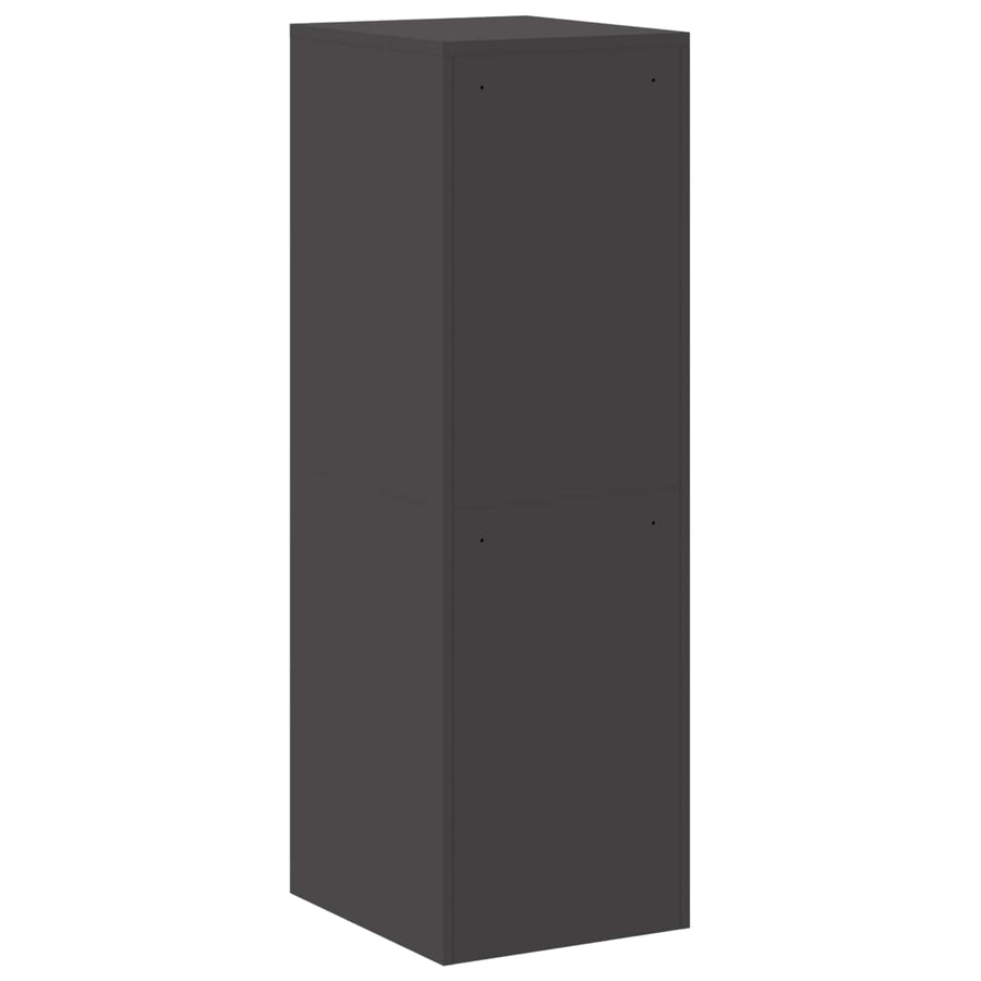 Bestandenkast 2 Pcs 44 X 50 X 106,5 Cm Koudgewalst Staal Zwart