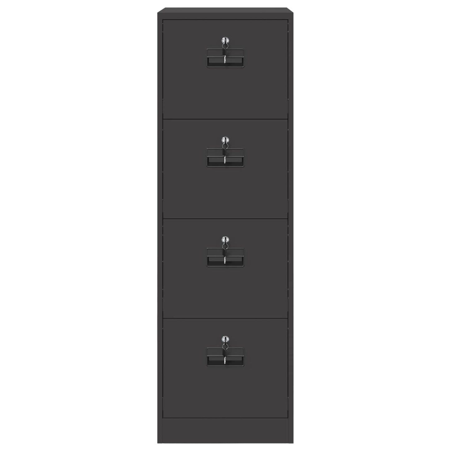 Bestandenkast 2 Pcs 44 X 50 X 106,5 Cm Koudgewalst Staal Zwart