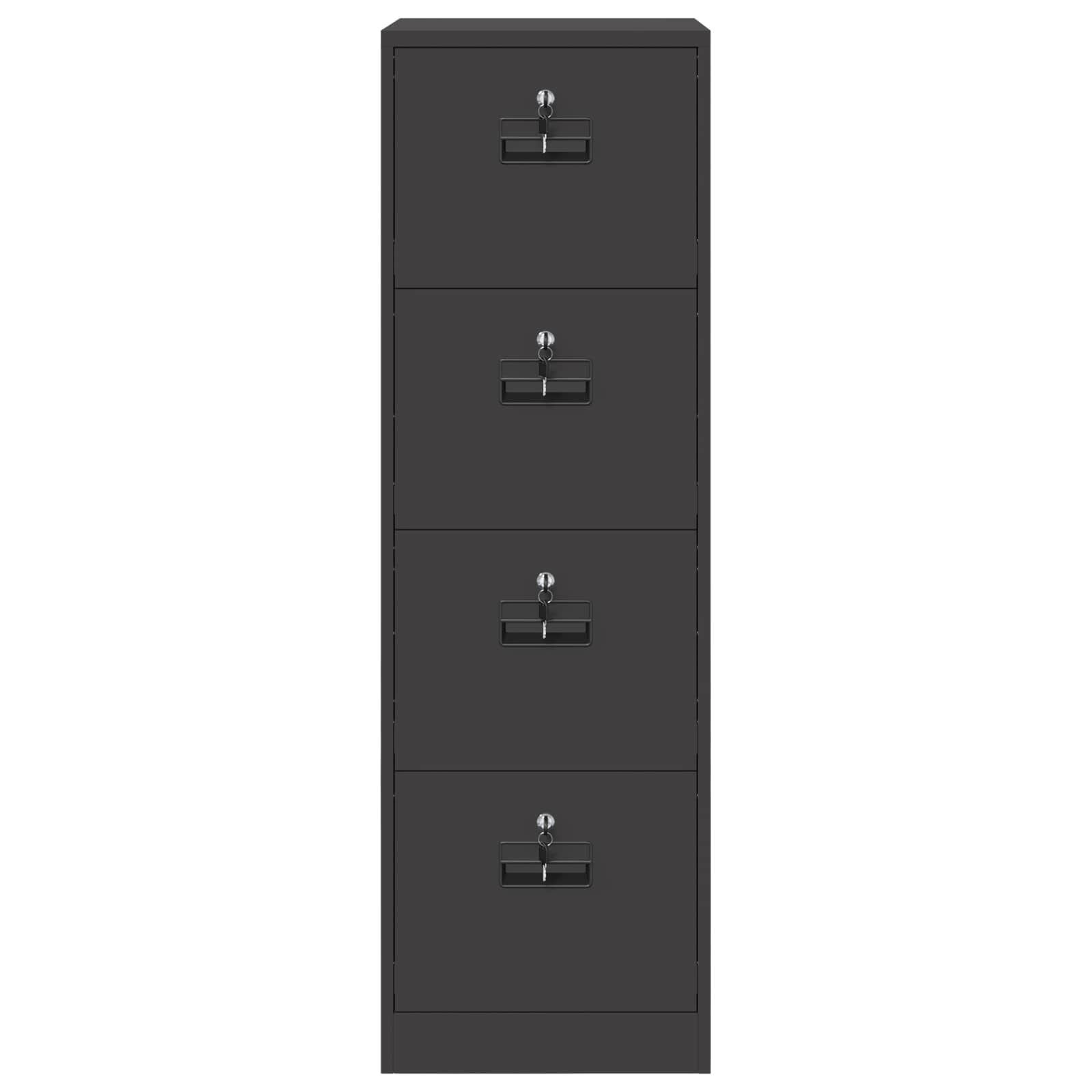 Bestandenkast 2 Pcs 44 X 50 X 106,5 Cm Koudgewalst Staal Zwart