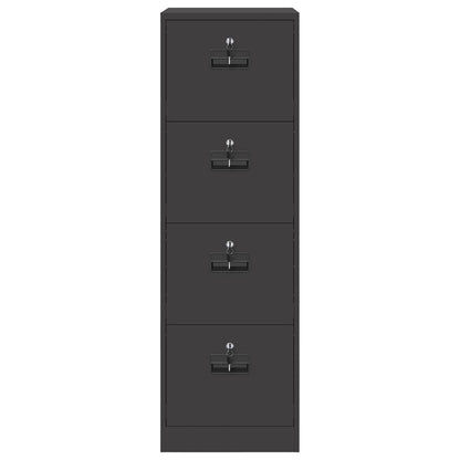 Bestandenkast 2 Pcs 44 X 50 X 106,5 Cm Koudgewalst Staal Zwart