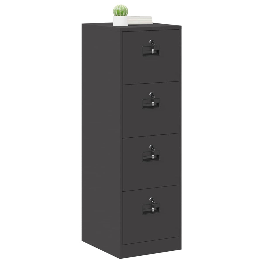 Bestandenkast 2 Pcs 44 X 50 X 106,5 Cm Koudgewalst Staal Zwart