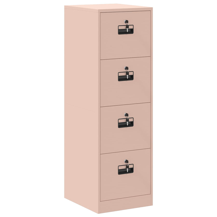 Bestandenkast 2 Pcs 44 X 50 X 106,5 Cm Koudgewalst Staal Roze