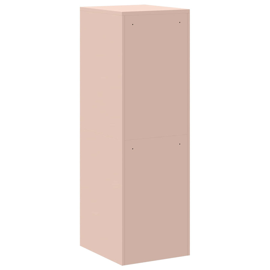 Bestandenkast 2 Pcs 44 X 50 X 106,5 Cm Koudgewalst Staal Roze