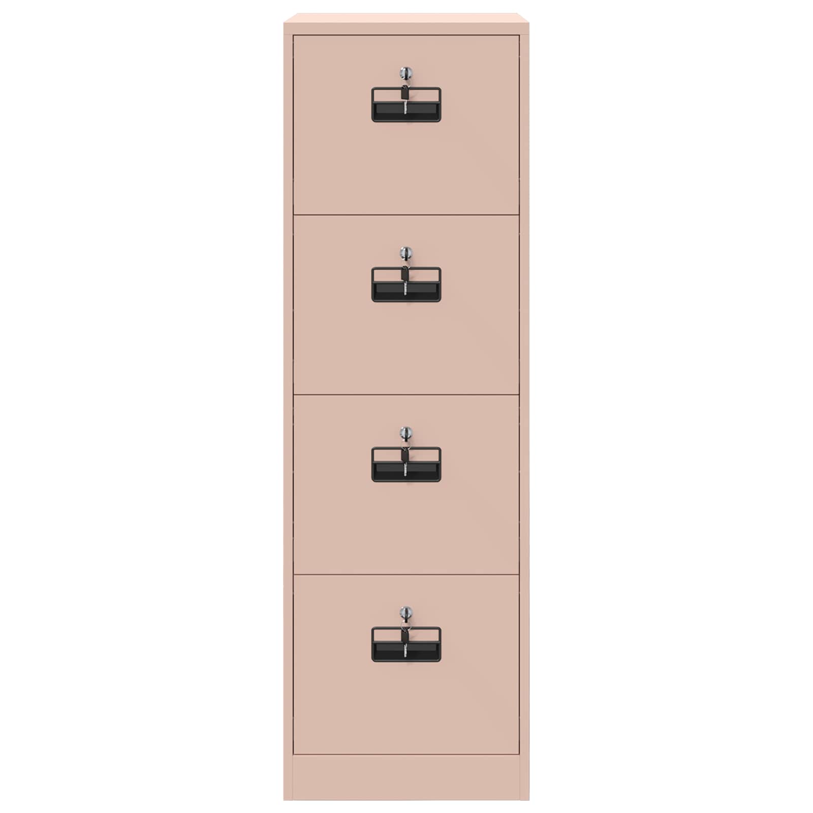 Bestandenkast 2 Pcs 44 X 50 X 106,5 Cm Koudgewalst Staal Roze