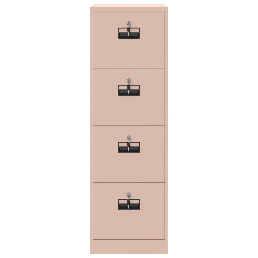 Bestandenkast 2 Pcs 44 X 50 X 106,5 Cm Koudgewalst Staal Roze