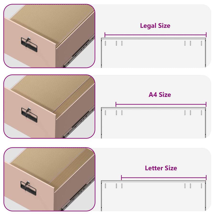 Bestandenkast 2 Pcs 44 X 50 X 106,5 Cm Koudgewalst Staal Roze