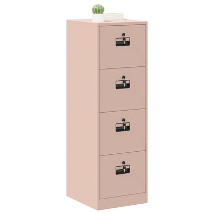 Bestandenkast 2 Pcs 44 X 50 X 106,5 Cm Koudgewalst Staal Roze