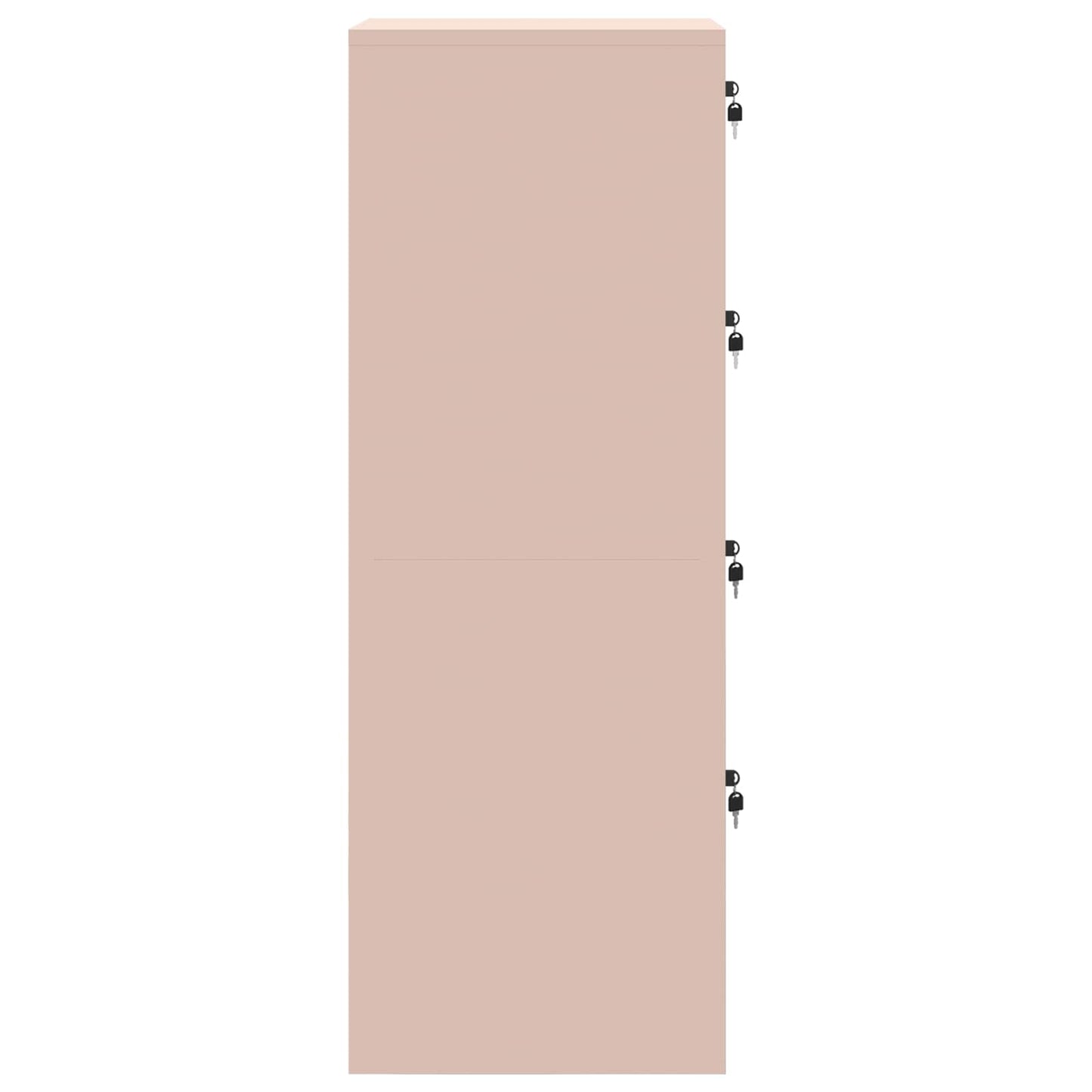 Bestandenkast 2 Pcs 44 X 50 X 106,5 Cm Koudgewalst Staal Roze