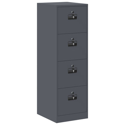 Bestandenkast Met Lade 2 Pcs 44 X 50 X 106,5 Cm Antraciet