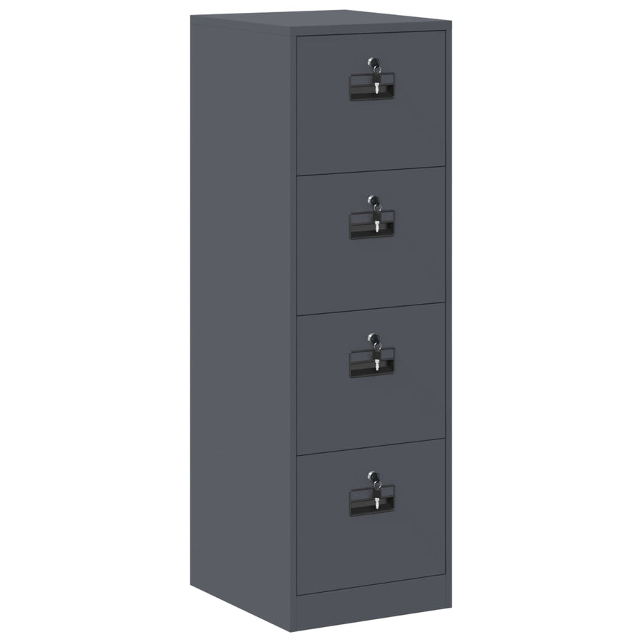Bestandenkast Met Lade 2 Pcs 44 X 50 X 106,5 Cm Antraciet