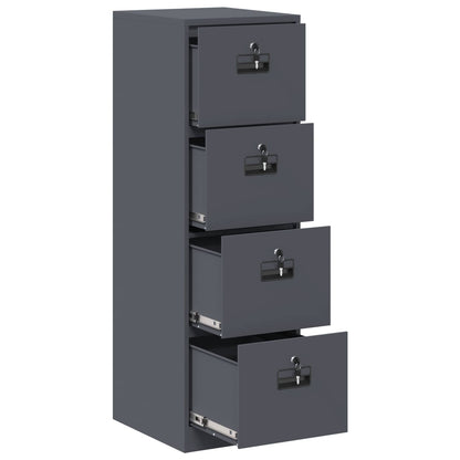 Bestandenkast Met Lade 2 Pcs 44 X 50 X 106,5 Cm Antraciet